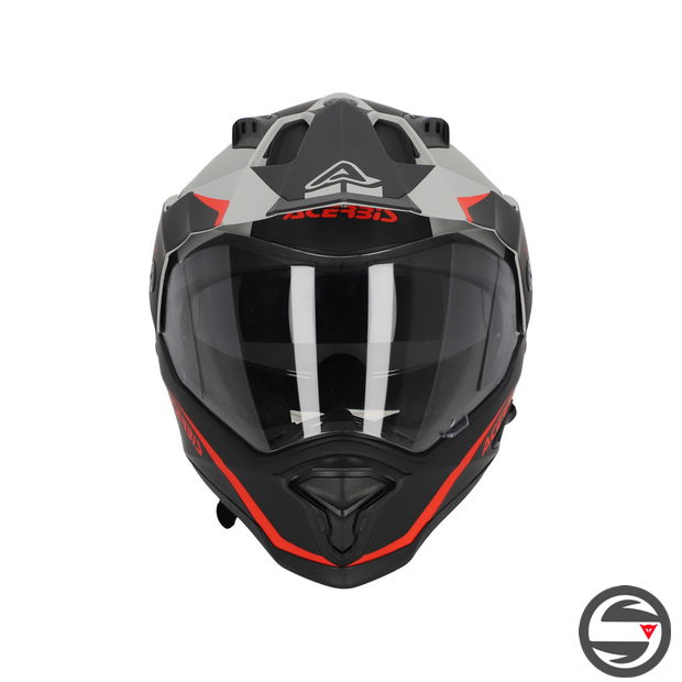 CASCO REACTIVE 2206 NERO ROSSO 323 ACERBIS