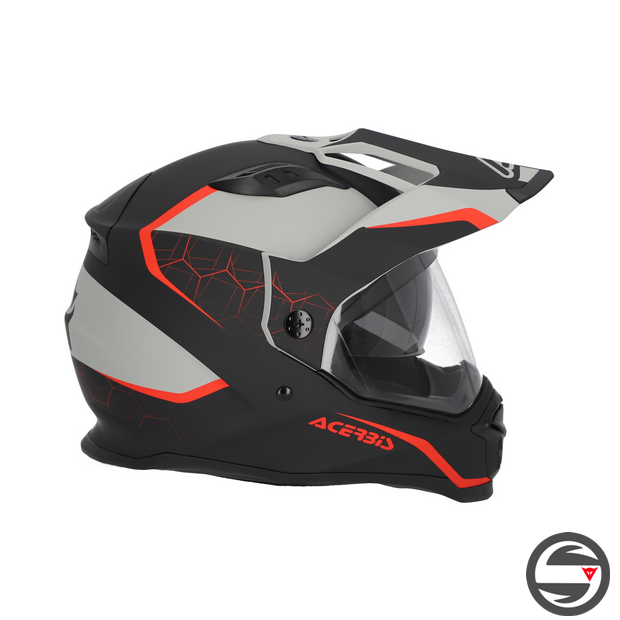 CASCO REACTIVE 2206 NERO ROSSO 323 ACERBIS