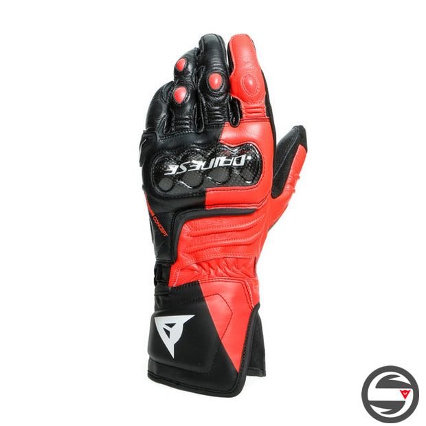 CARBON 3 LONG GLOVES W12 BLACK FLUO-RED WHITE