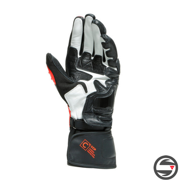 CARBON 3 LONG GLOVES W12 BLACK FLUO-RED WHITE