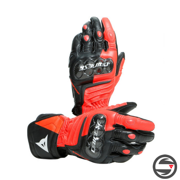 CARBON 3 LONG GLOVES W12 BLACK FLUO-RED WHITE