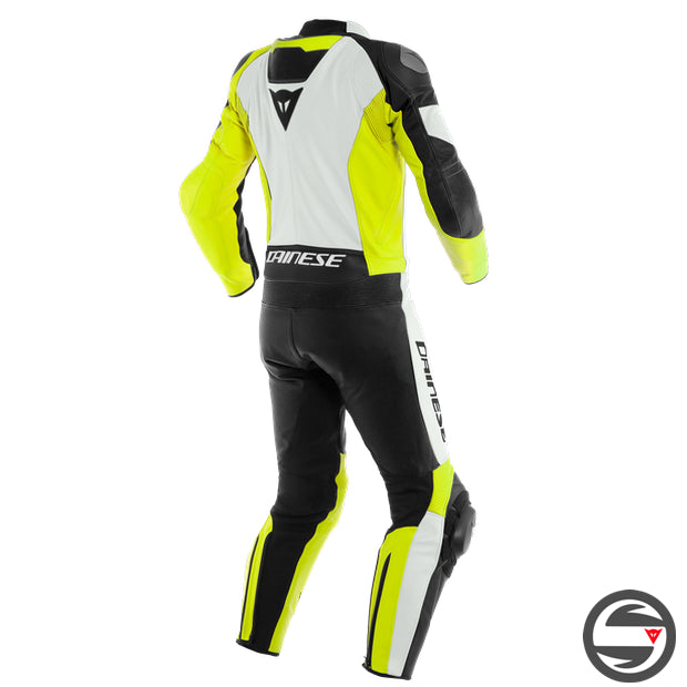 MISTEL 2PCS LEATHER SUIT Y93 WHITE YELLOW BLACK