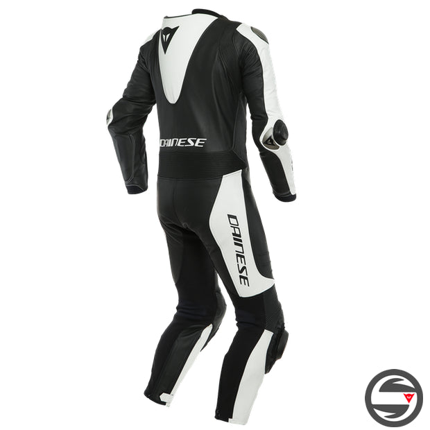 LAGUNA SECA 5 1PC PERF. LEATHER SUIT S/T 622 BLACK WHITE