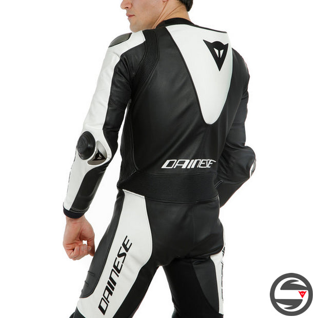LAGUNA SECA 5 1PC PERF. LEATHER SUIT S/T 622 BLACK WHITE