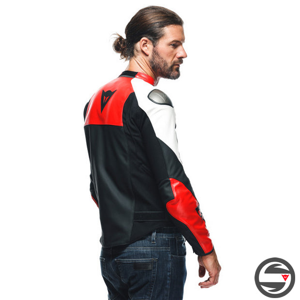 SPORTIVA LEATHER JACKET 25A BLACK LAVA RED