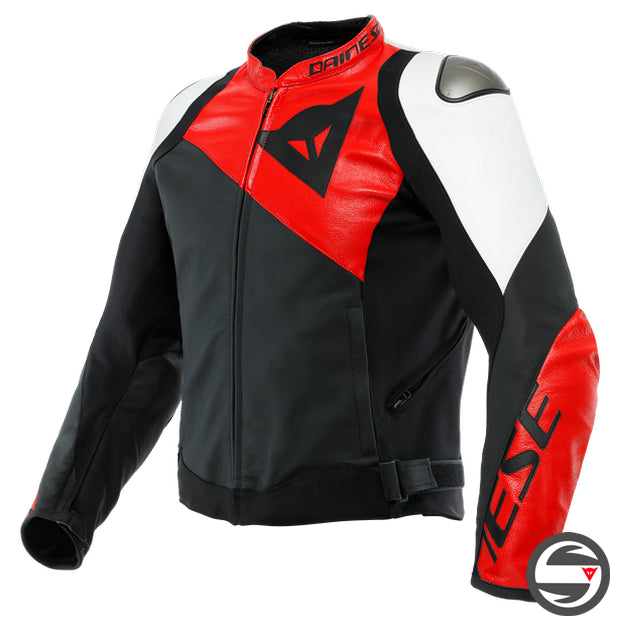 SPORTIVA LEATHER JACKET 25A BLACK LAVA RED