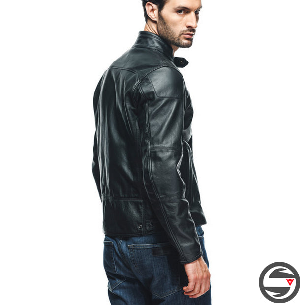 MIKE 3 LEATHER JACKET 001 BLACK