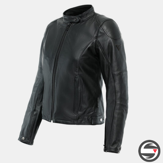 ELECTRA LADY LEATHER JACKET BLACK