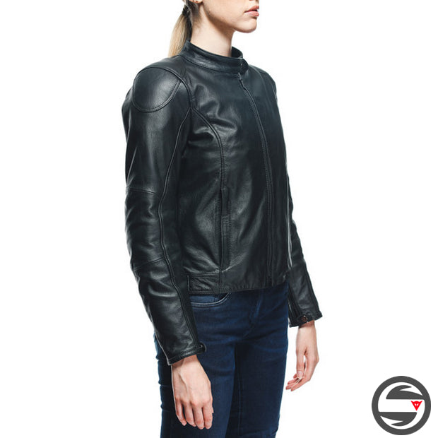 ELECTRA LADY LEATHER JACKET BLACK