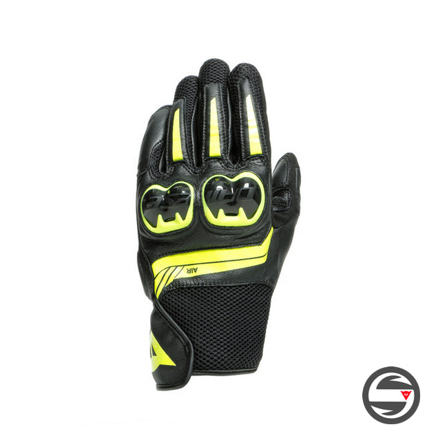 MIG 3 UNISEX LEATHER GLOVES 620 BLACK FLUO YELLOW