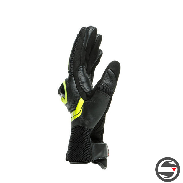 MIG 3 UNISEX LEATHER GLOVES 620 BLACK FLUO YELLOW