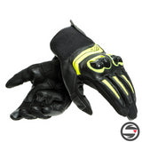 MIG 3 UNISEX LEATHER GLOVES 620 BLACK FLUO YELLOW