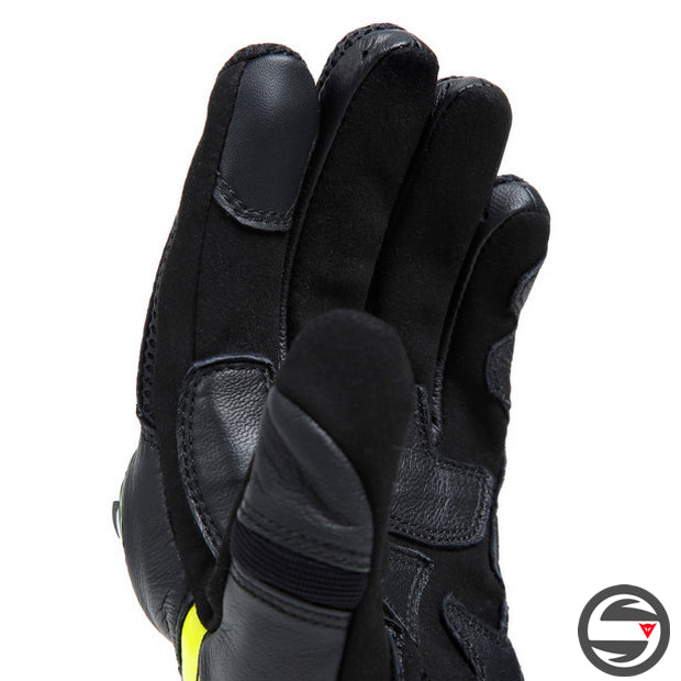 MIG 3 UNISEX LEATHER GLOVES 620 BLACK FLUO YELLOW