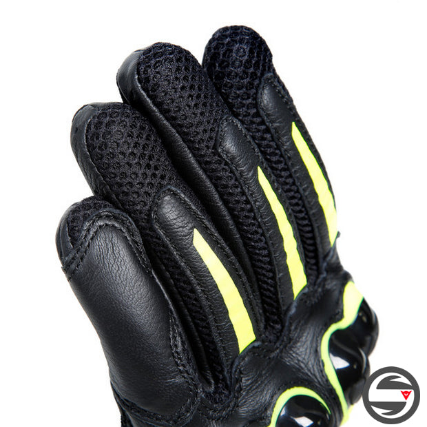 MIG 3 UNISEX LEATHER GLOVES 620 BLACK FLUO YELLOW