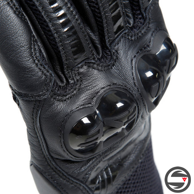 MIG 3 UNISEX LEATHER GLOVES 631 BLACK BLACK