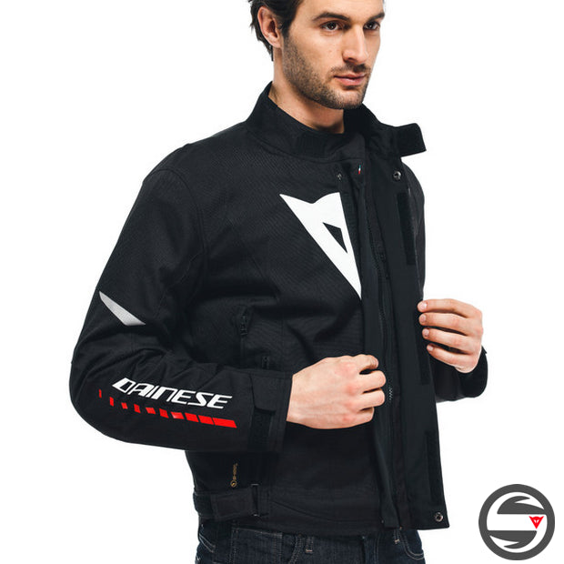 VELOCE D-DRY JACKET A66 BLACK WHITE LAVA RED