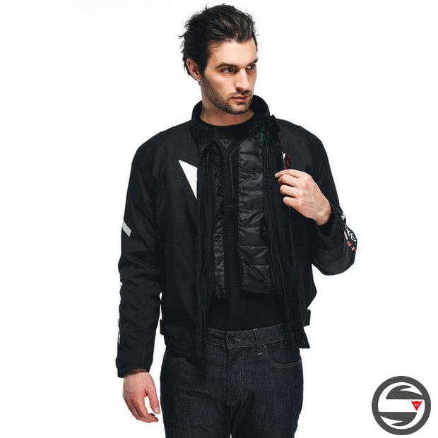 VELOCE D-DRY JACKET A66 BLACK WHITE LAVA RED