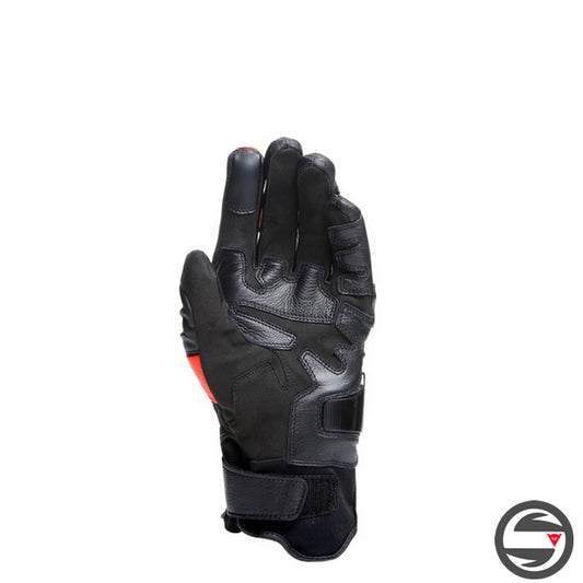 CARBON 4 SHORT GLOVES 628 BLACK FLUO-RED