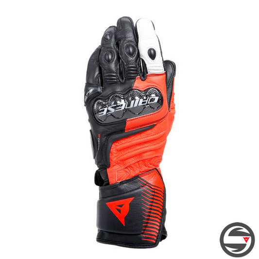 CARBON 4 LONG GLOVES W12 BLACK FLUO-RED WHITE