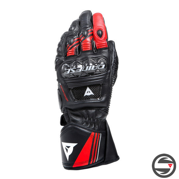 PELLE DRUID 4 GLOVES A77 BLACK LAVA-RED WHITE