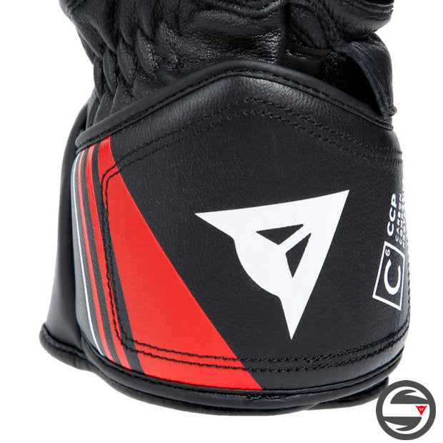 PELLE DRUID 4 GLOVES A77 BLACK LAVA-RED WHITE