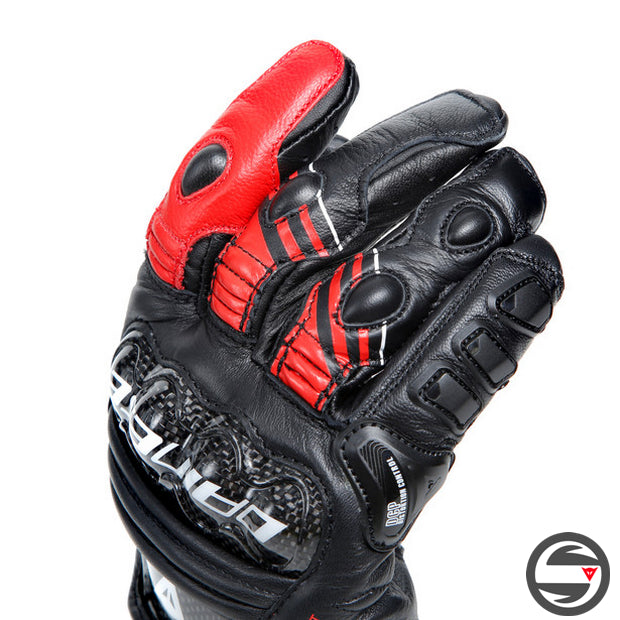 PELLE DRUID 4 GLOVES A77 BLACK LAVA-RED WHITE