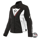 VELOCE LADY D-DRY JACKET A66 BLACK WHITE LAVA RED