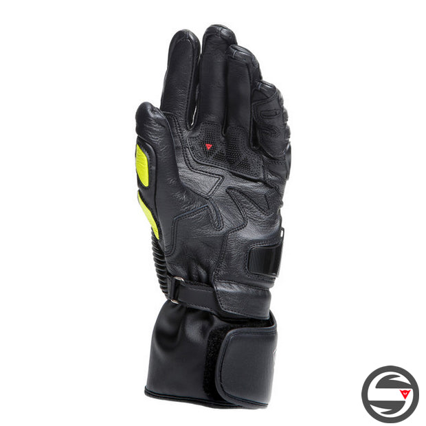 PELLE DRUID 4 GLOVES 20A BLACK CHARCOAL GRAY FLUO YELLOW