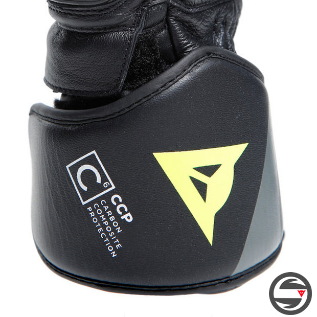 PELLE DRUID 4 GLOVES 20A BLACK CHARCOAL GRAY FLUO YELLOW