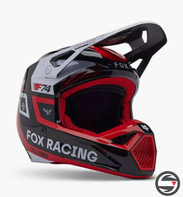 33000-110 V1 RACE SPEC RED FLUO HELMET