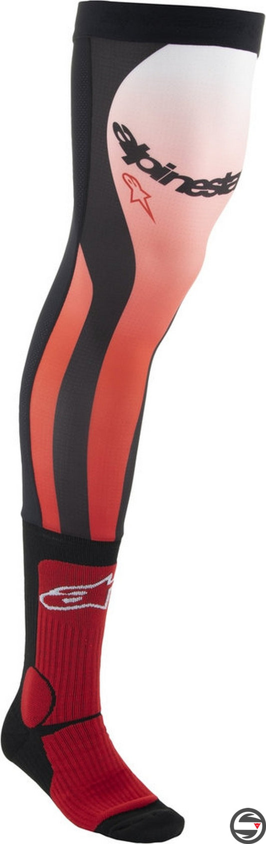 4701324 KNEE BRACE SOCK 3012 RED WHITE