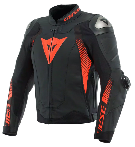 SUPER SPEED 4 JACKET 51G BLACK MATT FLUO RED