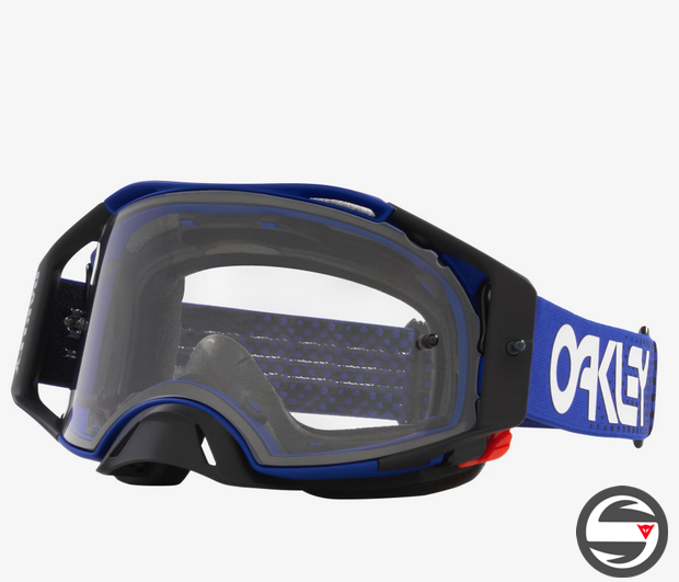 AIRBRAKE MX 7046-D8 BLUE LENS CLEAR OAKLEY