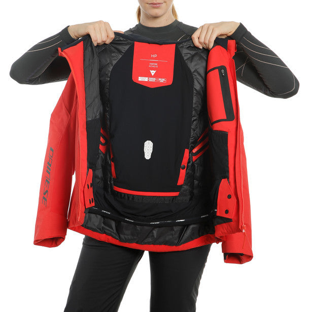 HP CRYSTAL S WMN JACKET 27E HIGH-RISK RED BLACK TAPS