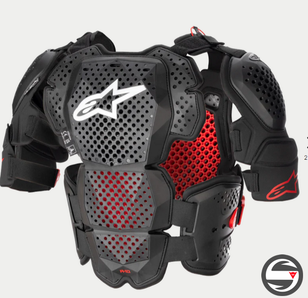 A10 V2 FULL CHEST PROTECTOR ANTH BLK RED 6700523