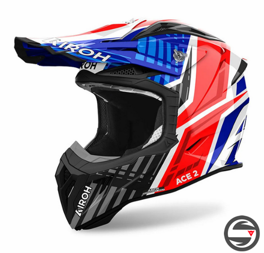 AVIATOR ACE 2 PROUD BLUE RED GLOSS AV22P18 AIROH