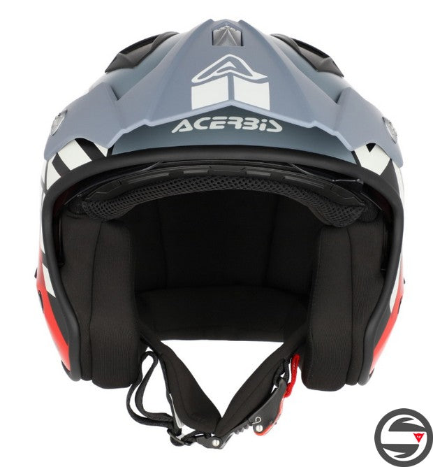 CASCO JET ARIA GRAPHIC 295 GRIGIO ROSSO