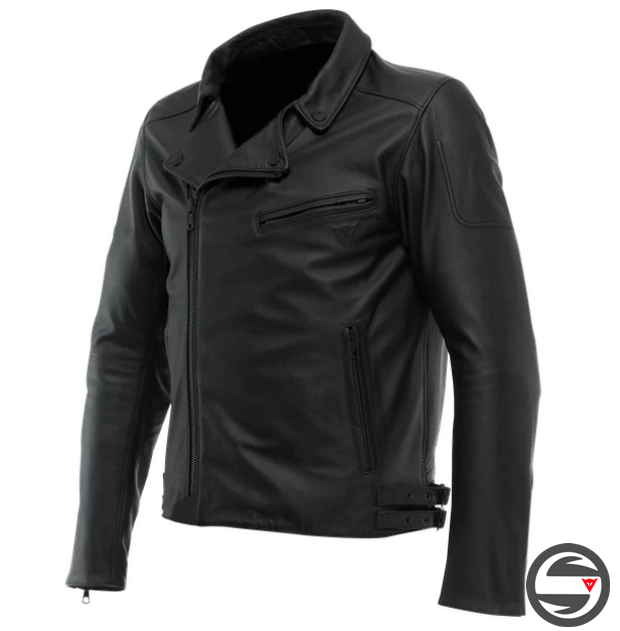 CHIODO LEATHER 001 BLACK DAINESE