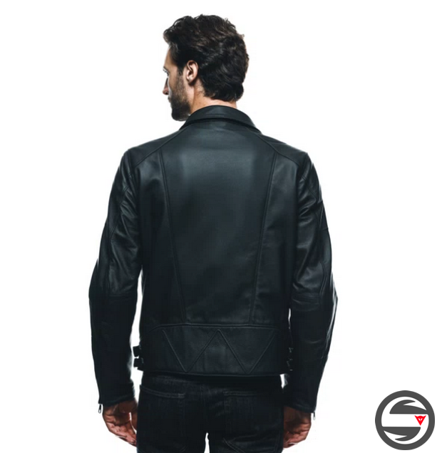 CHIODO LEATHER 001 BLACK DAINESE