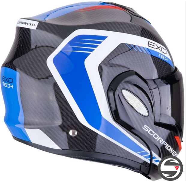 EXO-TECH EVO CARBON COSY NERO BLU ROSSO SCORPION