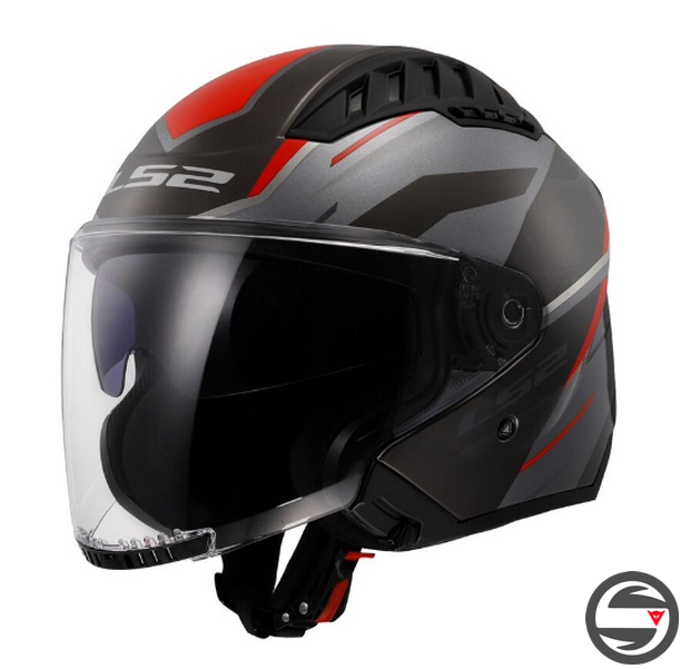 OF600 COPTER 2 DISTON GREY RED LS2