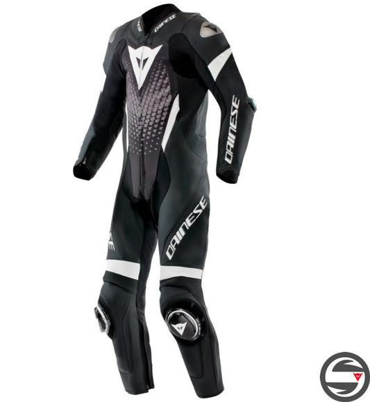 LAGUNA SECA 6 1PC F13 PERF. LEATHER SUIT BLACK WHITE ANTHRACITE