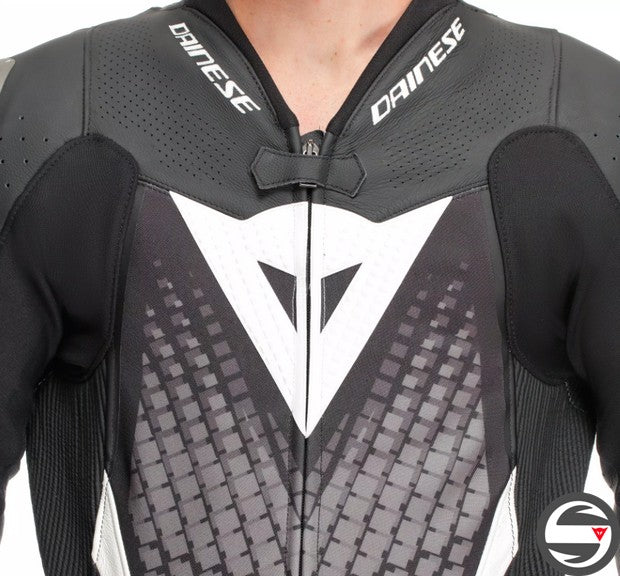 LAGUNA SECA 6 1PC F13 PERF. LEATHER SUIT BLACK WHITE ANTHRACITE