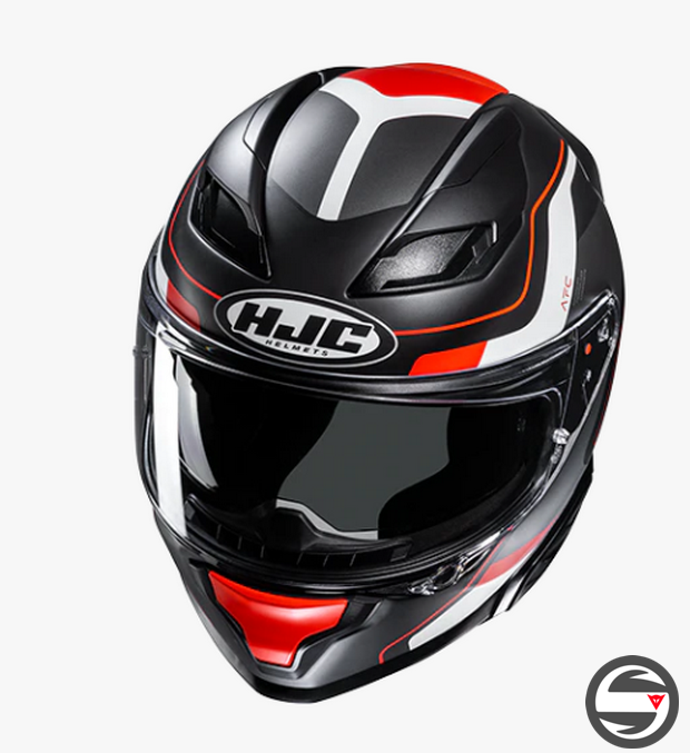 F71 ARCAN MC1SF NERO BIANCO ROSSO HJC