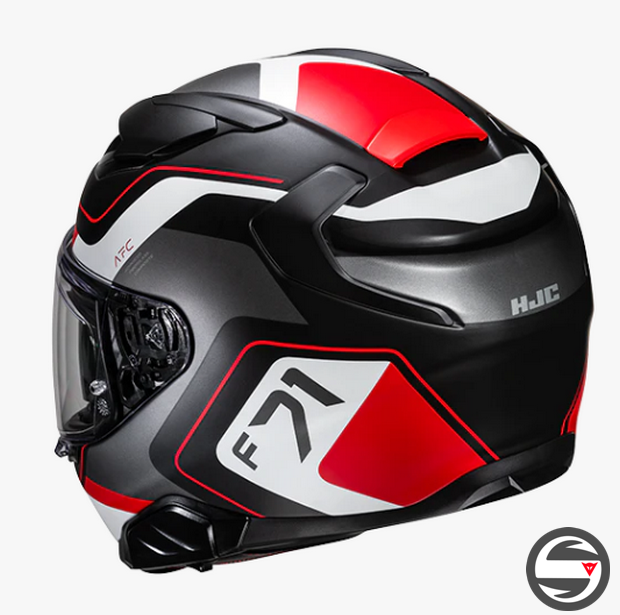 F71 ARCAN MC1SF NERO BIANCO ROSSO HJC