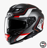 F71 ARCAN MC1SF NERO BIANCO ROSSO HJC