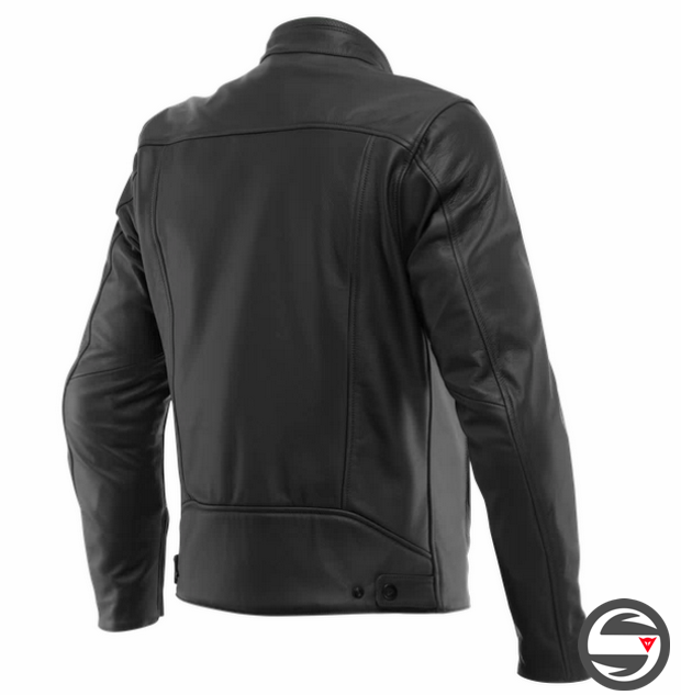 FULCRO QDF LEATHER JACKET 001 BLACK DAINESE