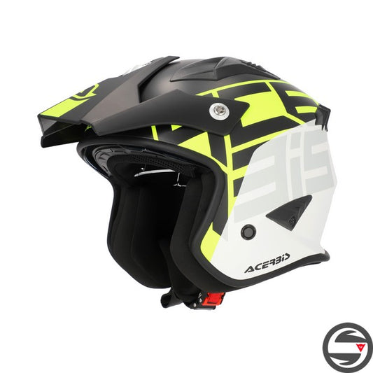 CASCO JET ARIA GRAPHIC457 NERO GIALLO