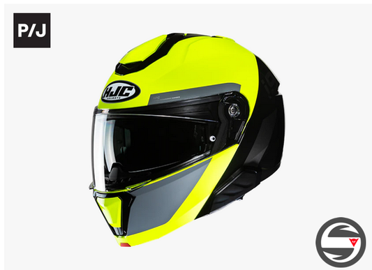 I91 BINA MC3H YELLOW FLUO BLACK GLOSS HJC