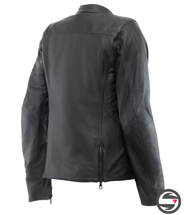 ITINERE LEATHER JACKET WMN 001 BLACK DAINESE
